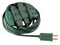 Northlight Indoor Polarized Extension Power Cord with 9-Outlets - 12' - Green